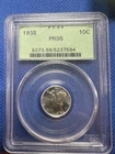 1938 Proof Mercury Silver Dime 10C - PCGS PR66 OGH Old Green Holder #96