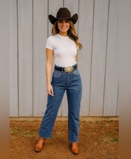 Vintage Jordache high waisted raw hem Jean