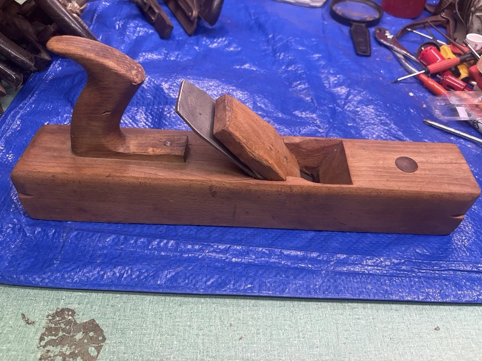 Старинный 16» деревянный стыковочный самолет New York Tool Co, Auburn инструмент чертополох железа (хороший - Изображение 2 из 4