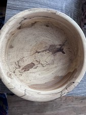 Hand-turned Spalted Wooden Bowl Unique One of A Kind Piece