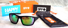 SUNGLASSES SPY DIRTY MO TECH SOFT MATTE BLK HD PLUS BRONZE w GREEN SPEC MIRROR