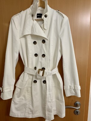 Flash Lights Trenchcoat Baumwolle Gr. XL Cremeweiß 