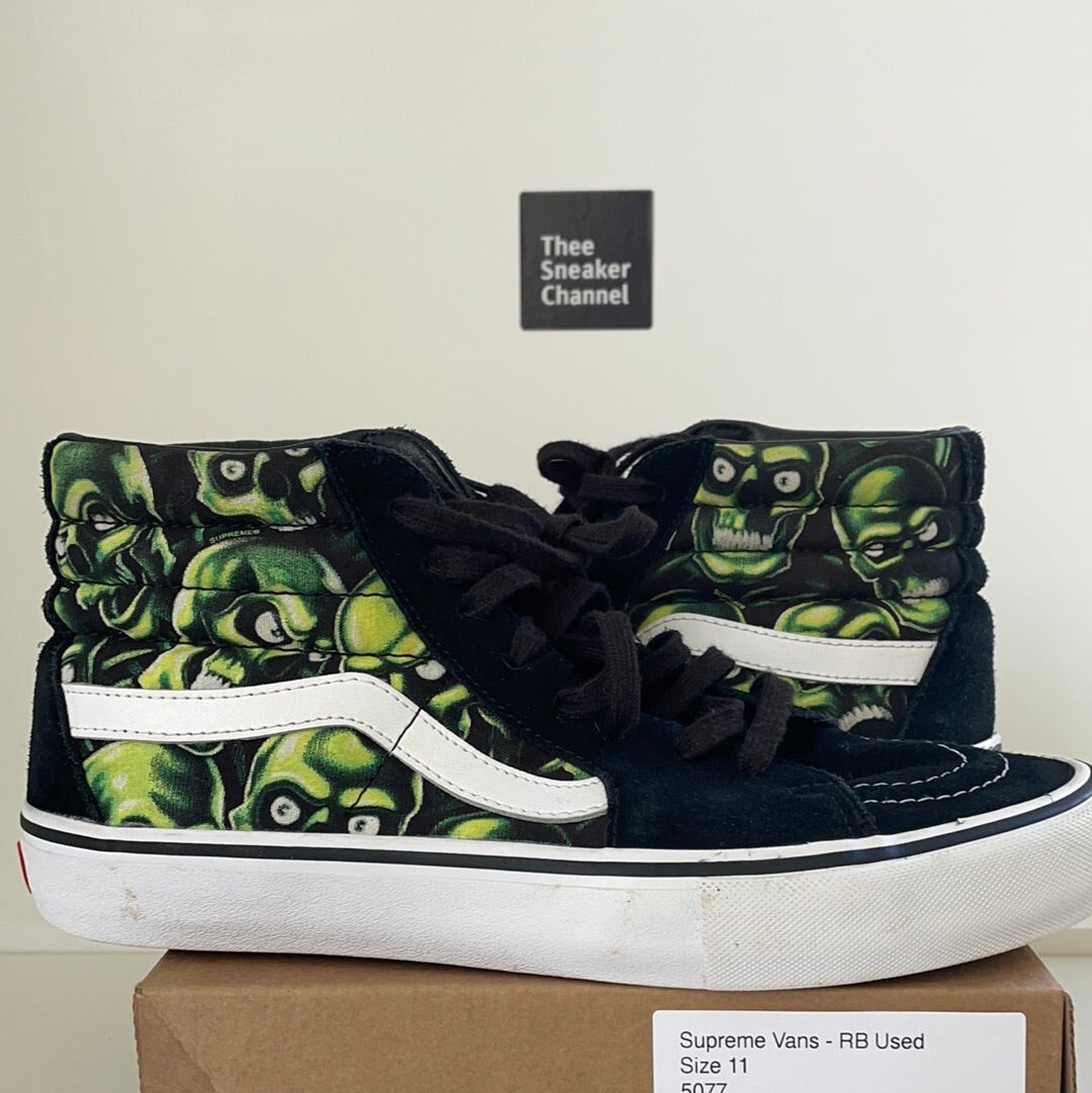 靴 Supreme VANS 18ss SK8-HI SKULL PILE Supreme Vans Skull Pile Sk8-Hi (SS18) - $110