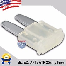 10 Pack 25A Micro2 Blade Fuse 25 AMP APT/ATR 32V Auto Car Truck Boat Marine RV