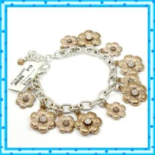 Brighton Petal Pusher Flower Charm Bracelet NWT $74