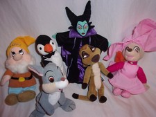 Happy Dwarf Maid Marion Maleficent Snow White Thumper Mary Poppins Plush 8" Toy