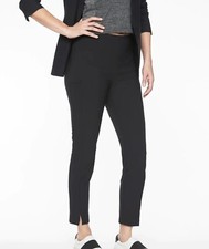 Athleta Black Wander Slim Ankle Pants  Pockets Activewear Travel  Size 2