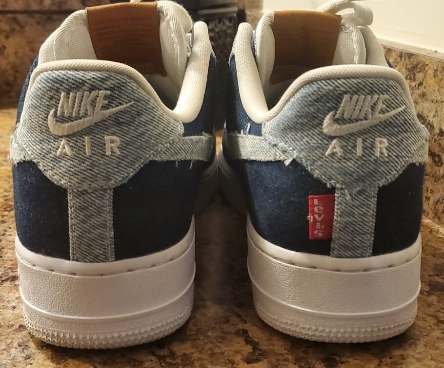 NIKE X LEVIS Air Force 1 By You Id CUSTOMS Blue Denim White NIKE X LEVIS Air Force 1 By You Id CUSTOMS Blue Denim White