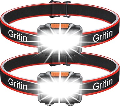 Stirnlampe, [2 Pack] LED Stirnlampe Kopftaschenlampe Superhell mit 3 Mod