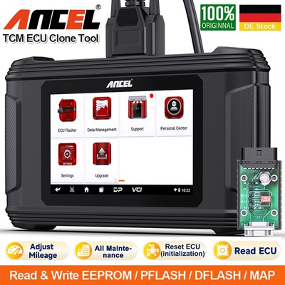 ANCEL EC500 Automotive TCM ECU Flashing Klonen Initialisierung Auto Scanner DE