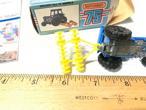 LESNEY MATCHBOX SUPERFAST - FORD TRACTOR & HARROW #46 NEW IN BOX - Picture 8 of 8