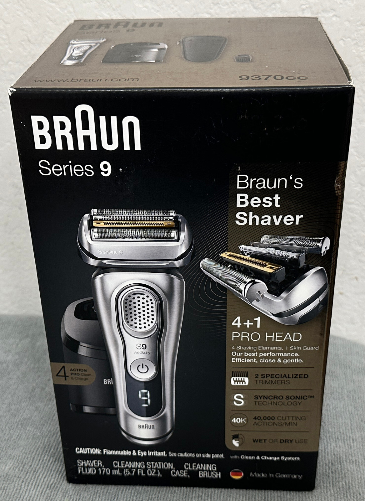 Braun Series 9 9370cc Men's Electric Razor (Made in Germany) New in