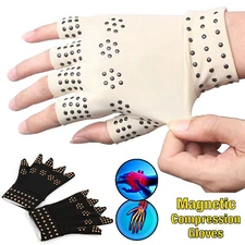 Magnetic Compression Arthritis Gloves Carpal Tunnel Hand Support Pain Relief US