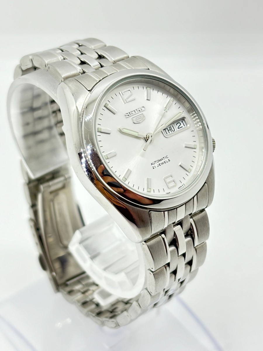 MINT] SEIKO 5 7S26-01V0 Automatic White Dial Men's From Japan Used