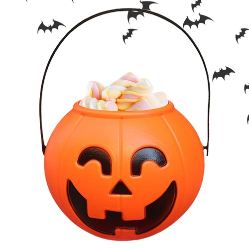 Halloween Candy Bucket Light Up Halloween Pumpkin Candy Bucket Trick Or Treat - Picture 7 of 12
