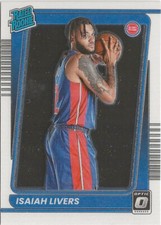 2021-22 Panini Donruss Optic Isaiah Livers RC Rookie Washington Wizards