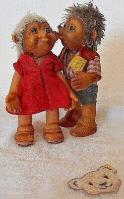 STEIFF MACKI 12cm #8712.70 with TAGS ca. 1962 HERISSON TBE HEDGEHOG VGC
