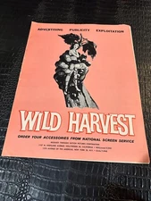 1961 SUTTON movie press book -WILD HARVEST