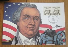 REVOLUTIONARY WAR GENERAL HENRY KNOX 1985 FLEETWOOD FD MAXIMUM CARD