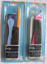 Goody Value 8 Pack Plastic Multi Hair Super Comb Set All Purpose Style Detangle