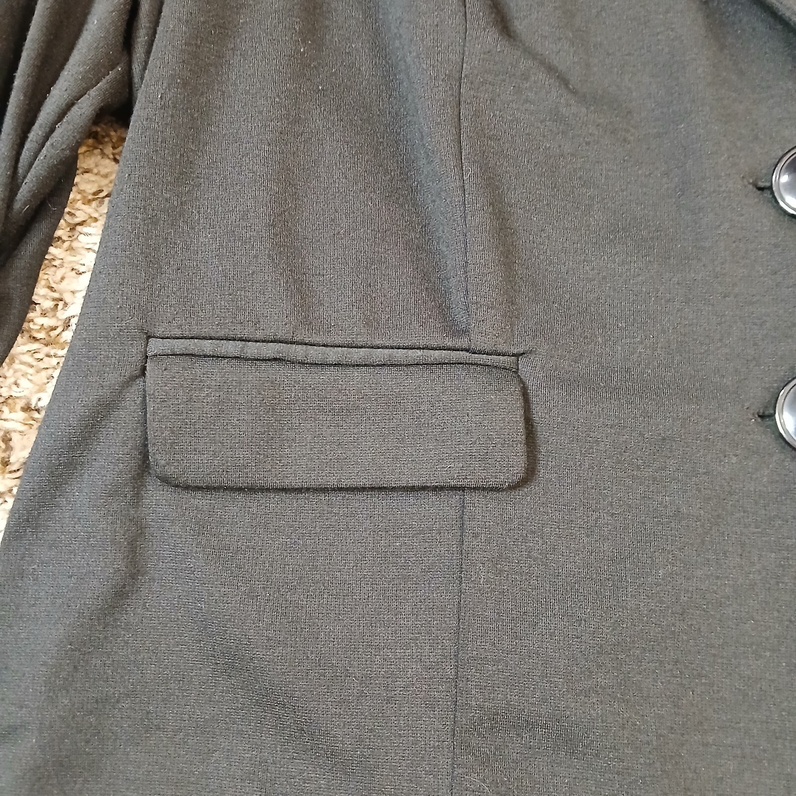 Torrid Size 2 Black Two Button Closure Ruched Sle… - image 3