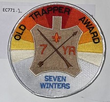 Boy Scout Camp Patch Quivira Council Old Trapper Award Seven Winters