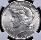 1926 D PEACE DOLLAR NGC MS 62 LUSTER, STRIKE, AND APPEAL OF A HIGHER GRADE AND A