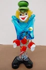 Vintage Murano Hand Blown Art Glass Clown Sculpture Figurine 8.5" Decor