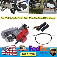 2 Stroke HP Racing Engine Motor 49cc Pocket/Quad/Dirt Bike Pull Start