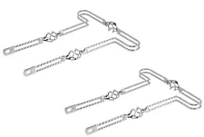 2 VINTAGE LOWRIDER TRIPLE CAGE TWISTED BUMPERS CHROME FRONT/ REAR 20" BICYCLE.