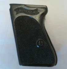 PPK 1 Piece  Black Walther Grips with spring insert