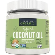 Viva Naturals Organic Coconut Oil, Cold-Pressed - Natural Hair /Skin Oil and ...