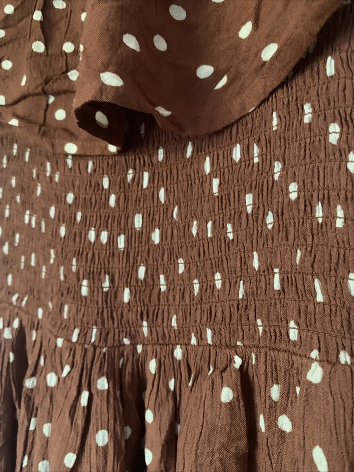 Next Spotty Bardot Dress Size 10 eBay