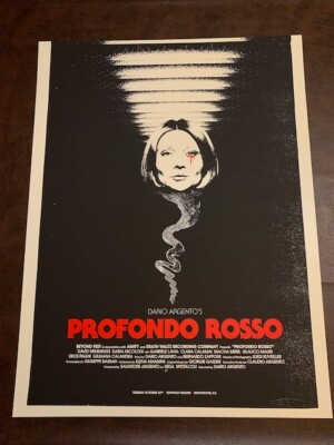 Jay Shaw Profondo Rosso Glow in the Dark Variant Poster - Mondo & Alamo Artist