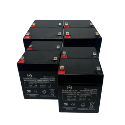 Set 8 Batterie Al Piombo Gel 12V 4,5Ah Per UPS APC Smart-UPS SUA3000RMI2U - Lead-Acid Con Faston F1