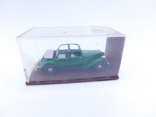 BREKINA * CITROEN 11 CONVERTIBLE * VERDE * 1:87 * EMBALAJE ORIGINAL * ÚNICO - Imagen 8 de 9
