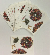 4 Sheets  Mrs Grossman HOLIDAY DECORATIONS CHRISTMAS Stickers Vintage 2001