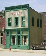 NEW Design Preservation Skip's Chicken and Ribs HO Train Building FREE US SHIP