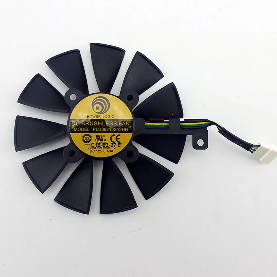 12V Graphics Cooling Fan for ASUS ROG Strix GTX 1080Ti GTX 1060 1080 1070 RX 480 - Image 4 of 4