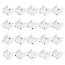 20Pack 25x23x16mm Aluminum Cooling TO-220 Transistor Diode w/ 2 Dual Pins Silver