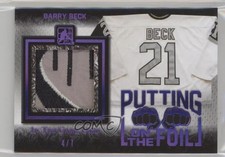 2017 Leaf ITG Used Putting on the Foil Purple 4/7 Barry Beck #PF-01 0a3