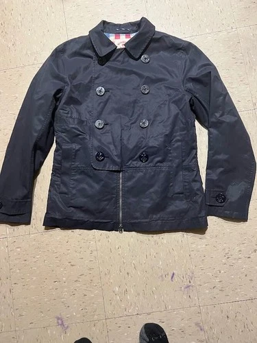 Brooks Brothers Red Fleece Men's Navy Double-Breasted Jacket Gingham Lined M - product listing photo