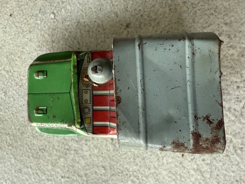 Vintage 1950s Japan Tin Litho Army Jeep - Military Pressed Steel Toy Truck - Picture 6 of 11