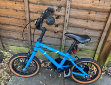Raleigh Blue 14in Kids Bike 1 Speed Caliper Brakes Reflectors Mudguard