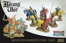 Wargames Atlantic - Barons War Mounted Knights 1150-1320 - Waaac004 Fantasy