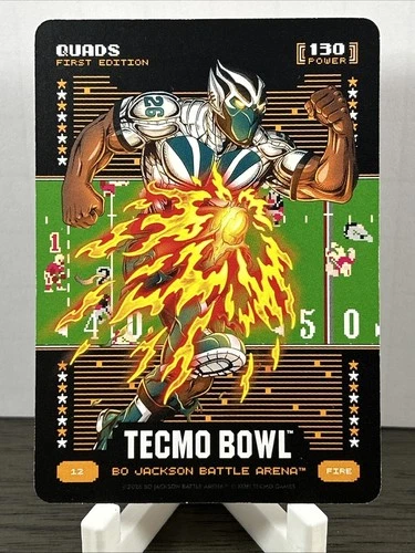 Bo Jackson Battle Arena TECMO Bowl Quads Fire #12 - Saquon Barkley