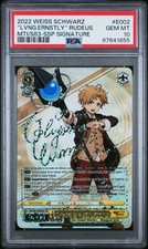 2022 Weiss Schwarz MTI/S83 SSPSignature #E002 Living EarnestlyRudeus PSA 10