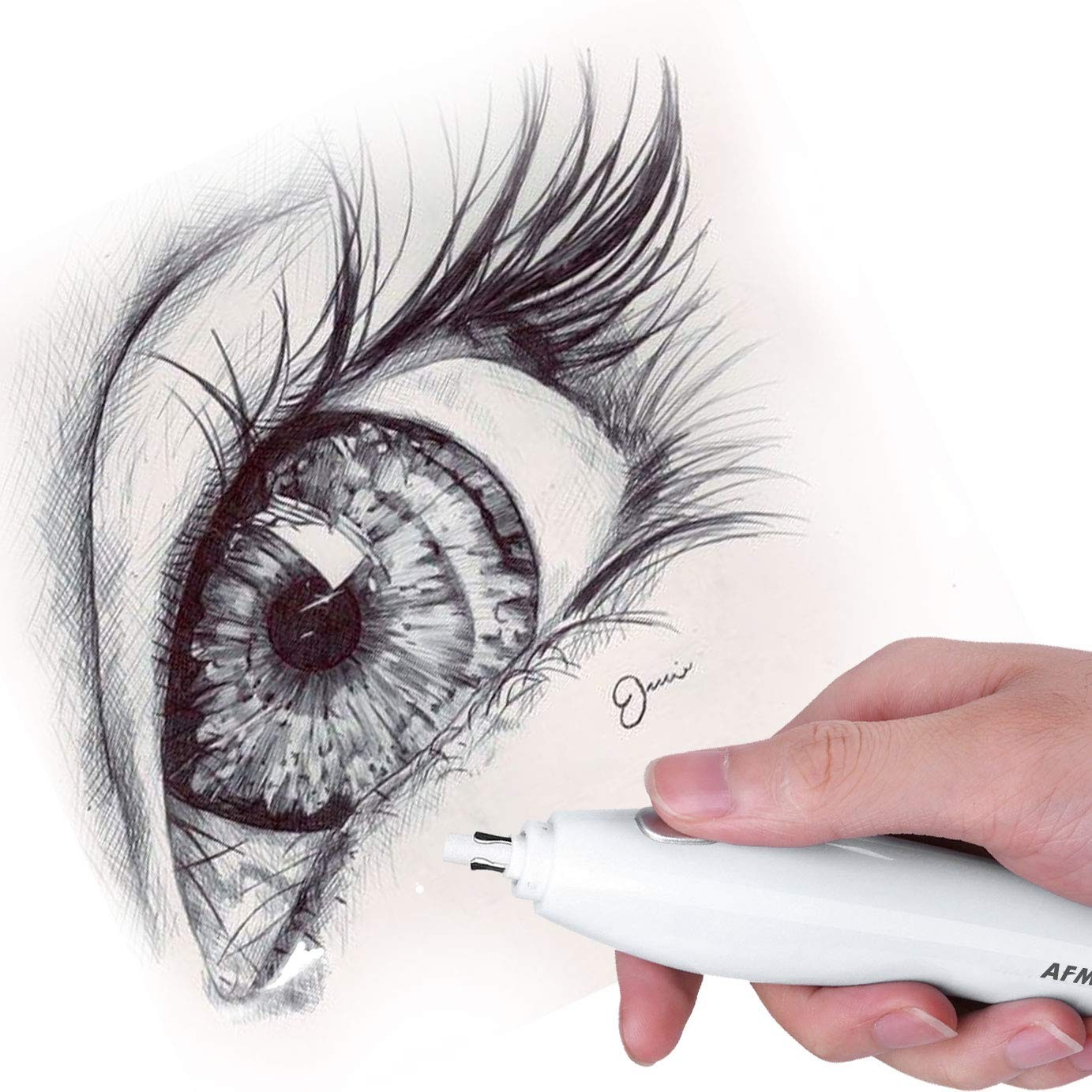 Afmat Electric Eraser For Artists, 140 Eraser Refills,