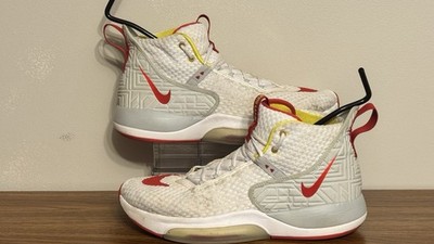 Nike Zoom Rize White Red Orbit Yellow Basketball Shoes  display picture 2