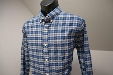 Abercrombie  Fitch Plaid Dress Shirt Muscle Fit Button Up Casual Mens Sz Large